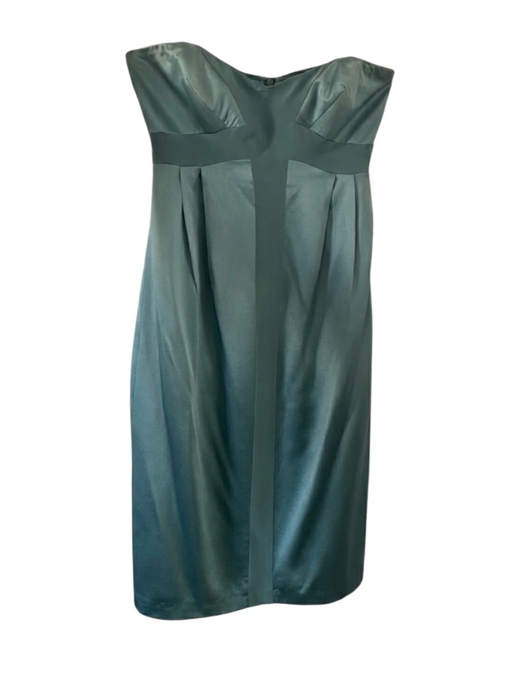 Nicole Miller Strapless Dress Blue Green Women’s 4 Formal Evening Occasion Dress